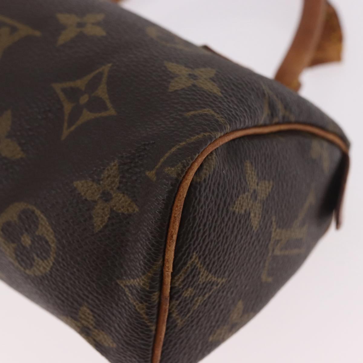 LOUIS VUITTON Monogram Mini Speedy Hand Bag M41534 LV Auth 184188