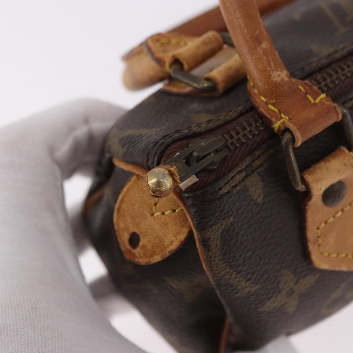 LOUIS VUITTON Monogram Mini Speedy Hand Bag M41534 LV Auth 184188