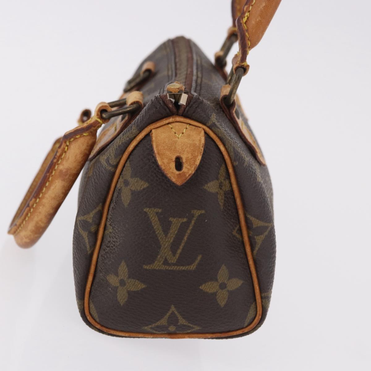 LOUIS VUITTON Monogram Mini Speedy Hand Bag M41534 LV Auth 184188
