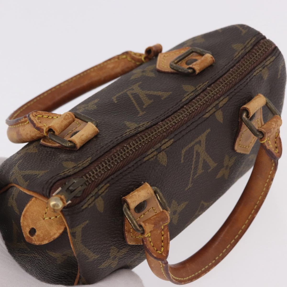 LOUIS VUITTON Monogram Mini Speedy Hand Bag M41534 LV Auth 184188