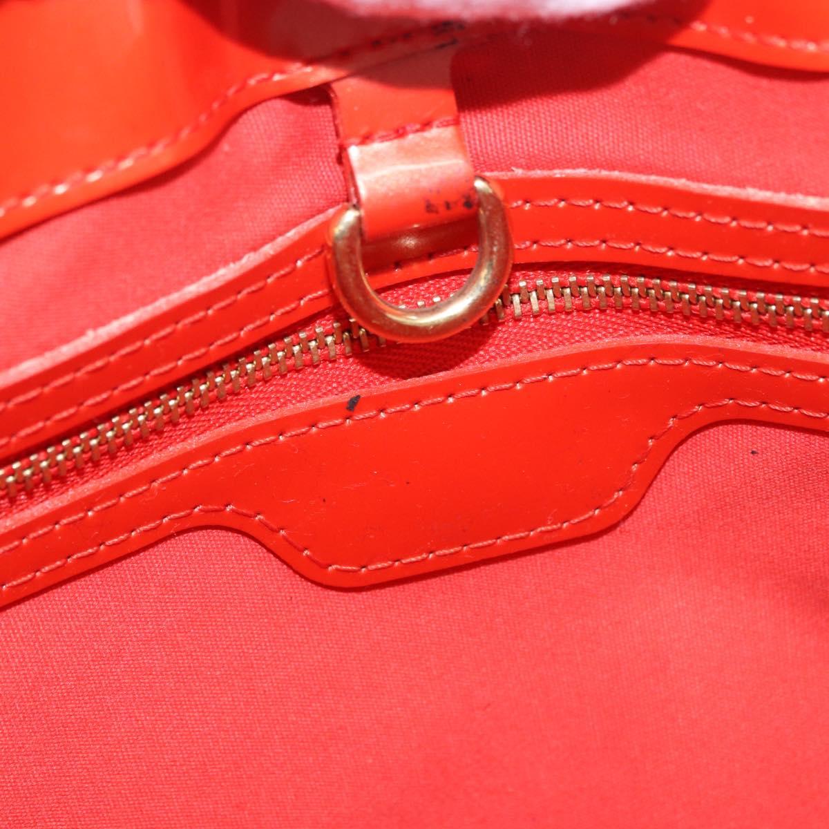 LOUIS VUITTON Monogram Vernis Wilshire PM Bag Orenge Sunset M93644 Auth 184196