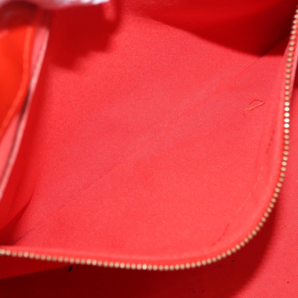 LOUIS VUITTON Monogram Vernis Wilshire PM Bag Orenge Sunset M93644 Auth 184196