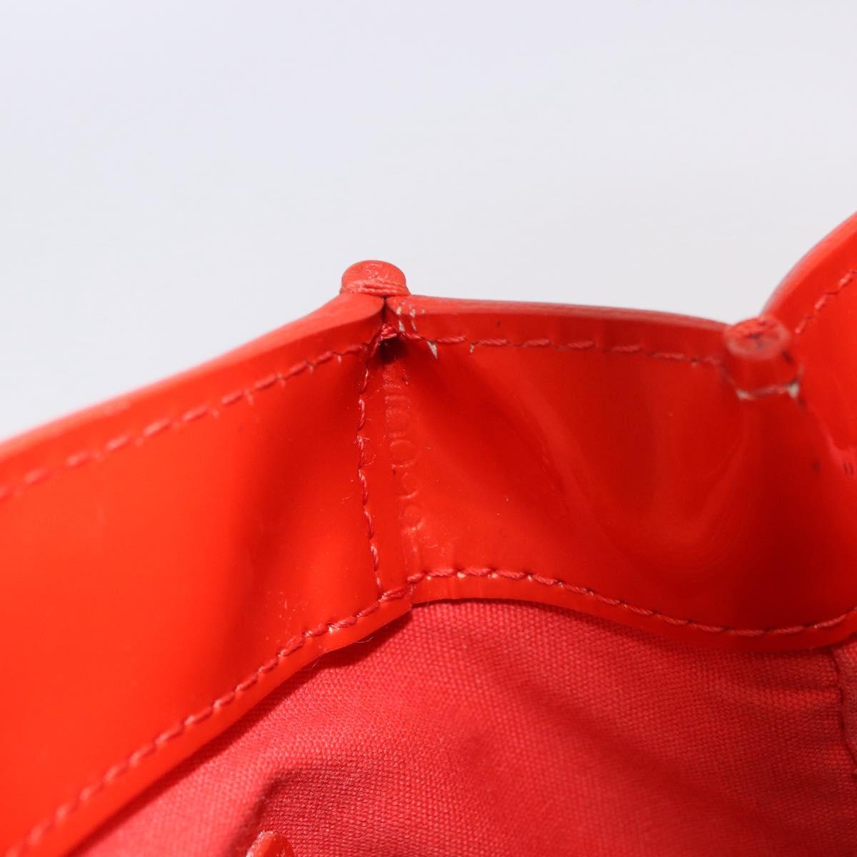 LOUIS VUITTON Monogram Vernis Wilshire PM Bag Orenge Sunset M93644 Auth 184196