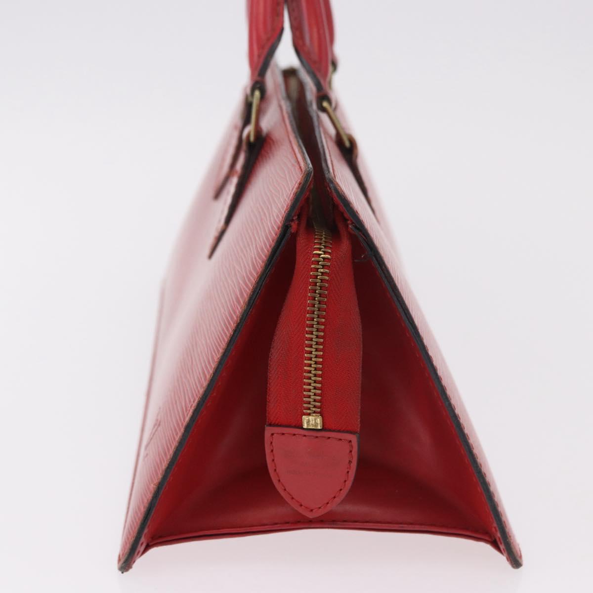 LOUIS VUITTON Epi Sac Triangle Hand Bag Red M52097 LV Auth 184201