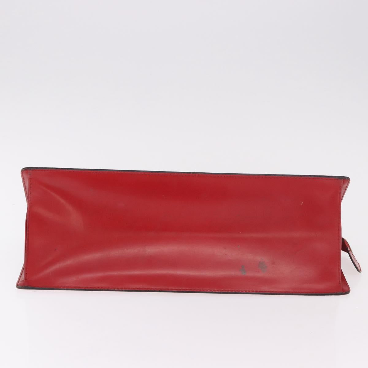 LOUIS VUITTON Epi Sac Triangle Hand Bag Red M52097 LV Auth 184201