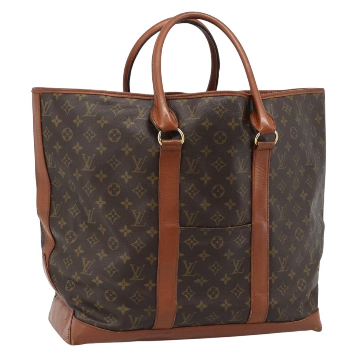 LOUIS VUITTON Monogram Sac Weekend GM Tote Bag M42420 LV Auth 184205