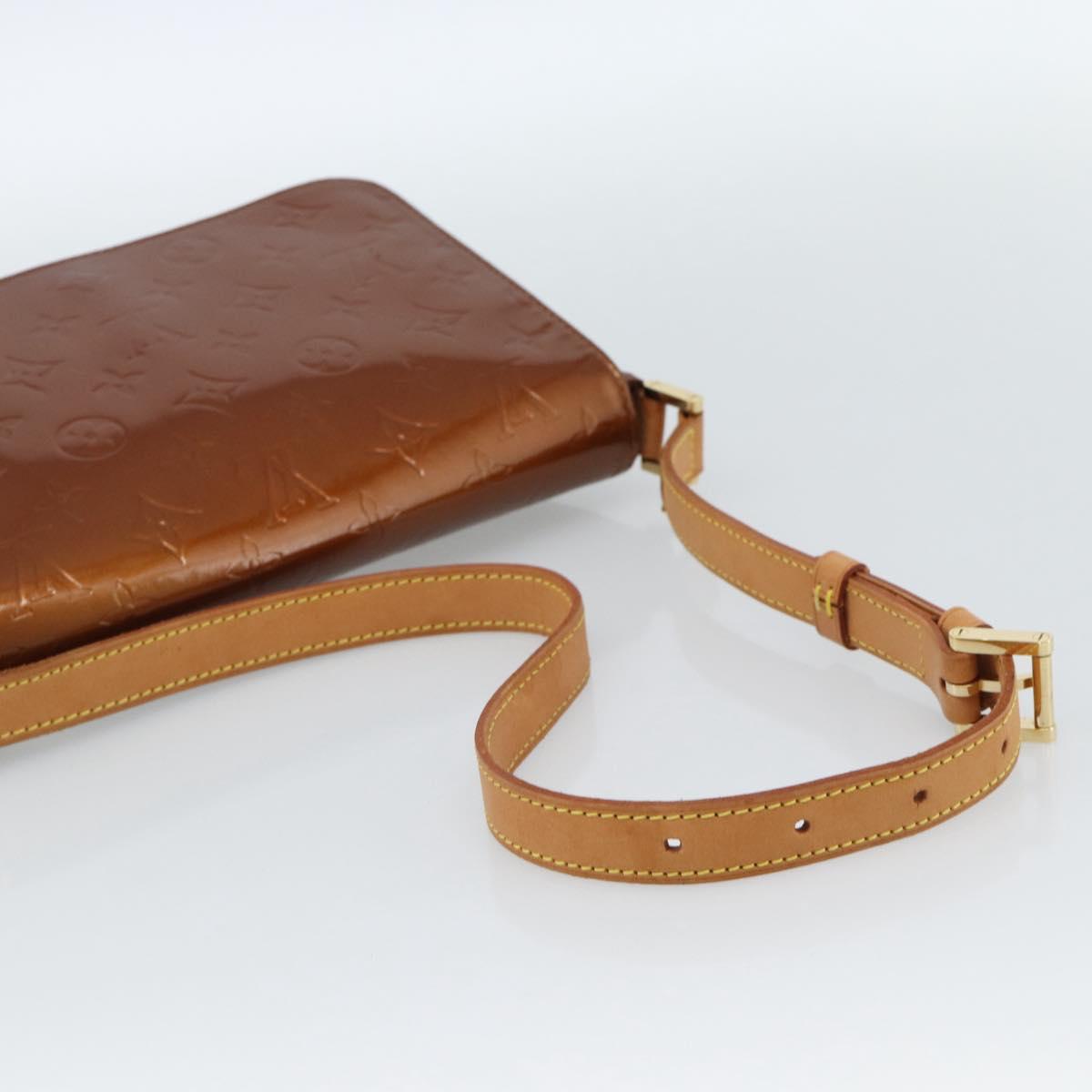 LOUIS VUITTON Monogram Vernis Thompson Street Bag Bronze M91124 LV Auth 184211