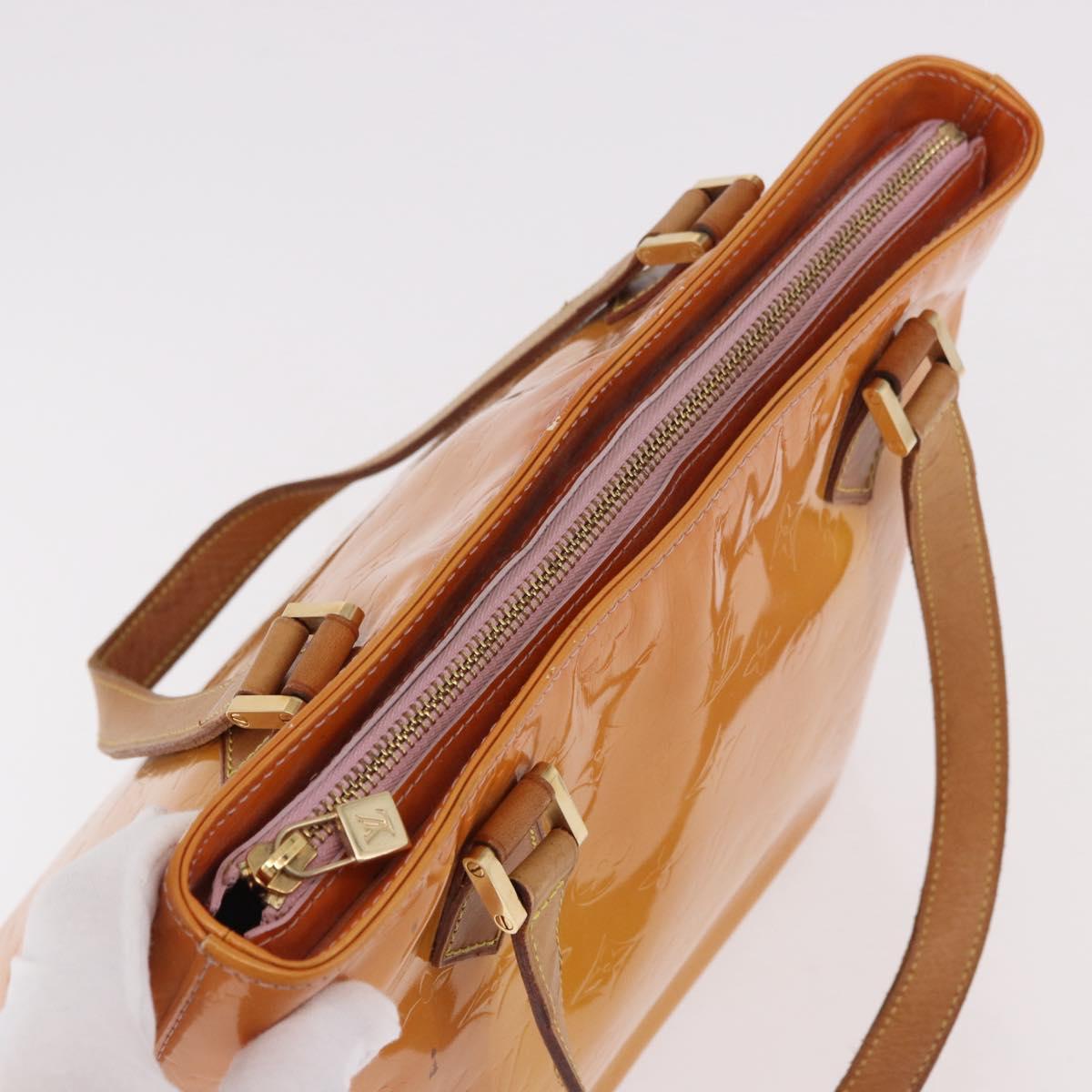 LOUIS VUITTON Monogram Vernis Houston Bag Marshmallow Pink M91302 LV Auth 184212