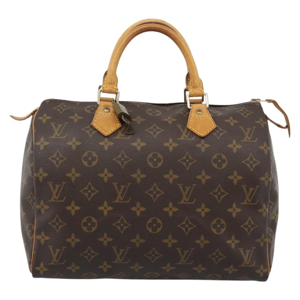 LOUIS VUITTON Monogram Speedy 30 Hand Bag M41526 LV Auth 184213V