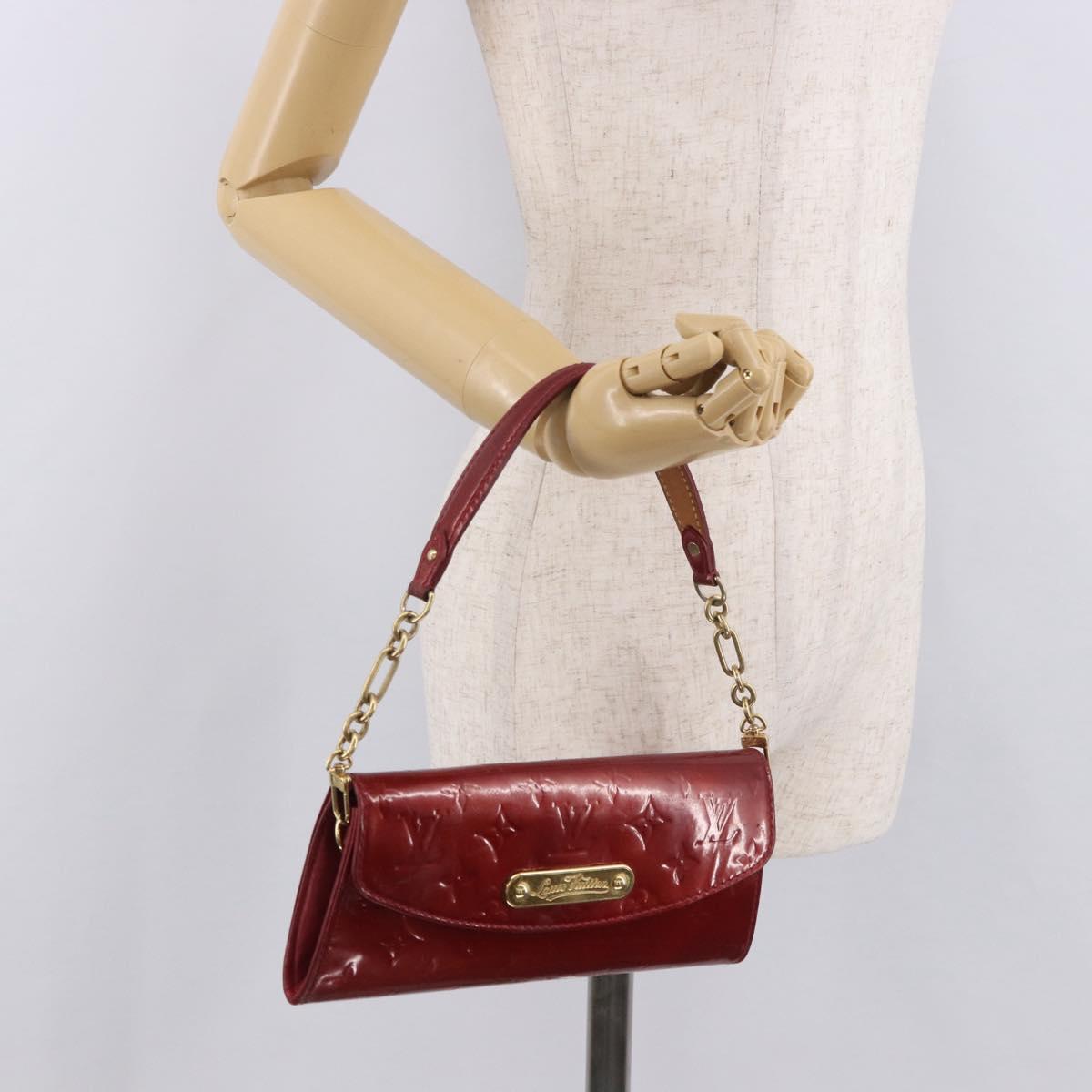 LOUIS VUITTON Monogram Vernis Sunset Bluebird Pomme D'amour M93543 Auth 184218