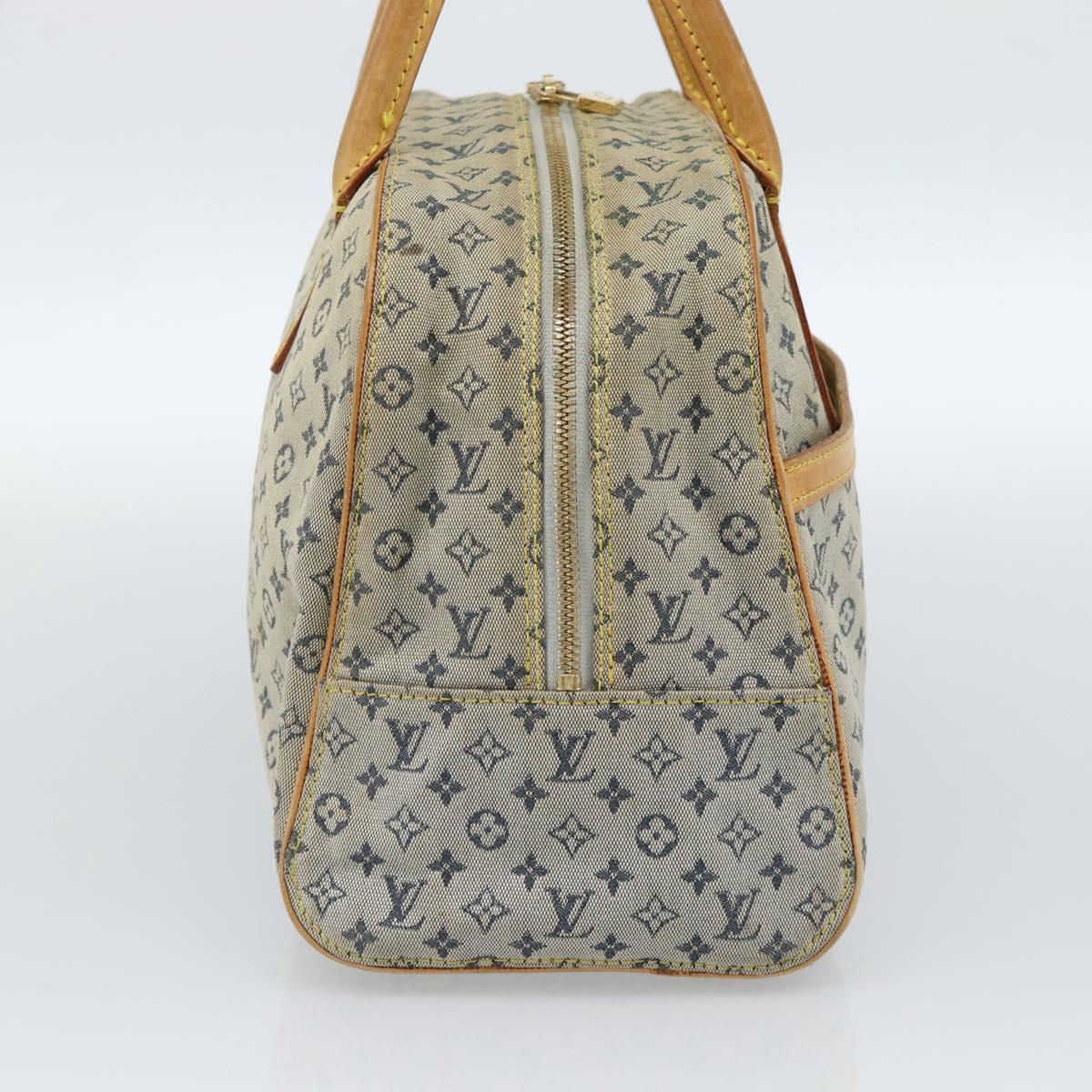 LOUIS VUITTON Monogram mini Marie Hand Bag Blue M92003 LV Auth 184222