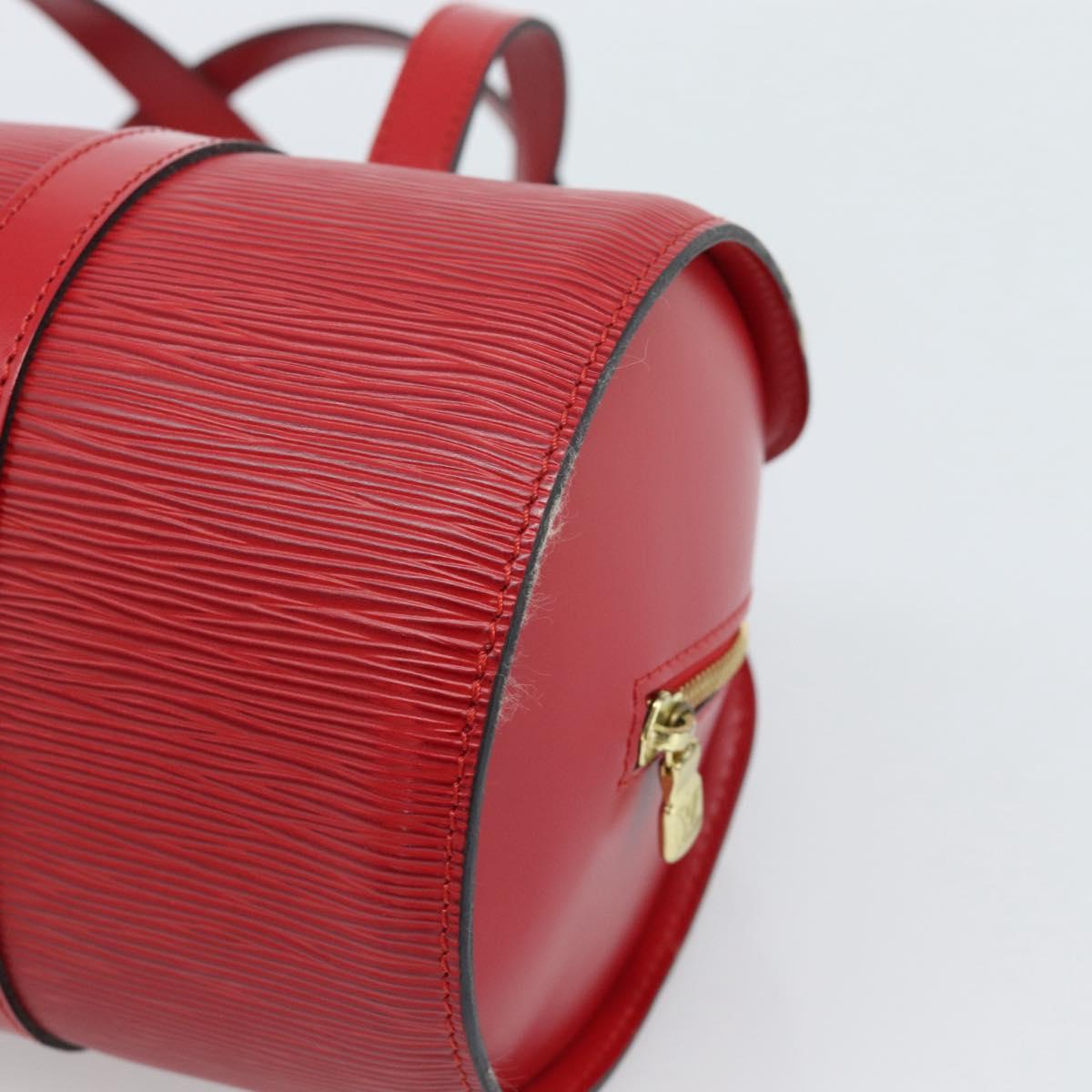 LOUIS VUITTON Epi Soufflot Hand Bag Red M52227 LV Auth 184223V