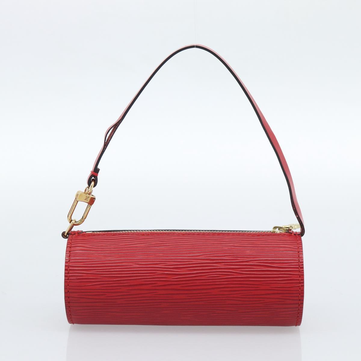 LOUIS VUITTON Epi Soufflot Hand Bag Red M52227 LV Auth 184223V