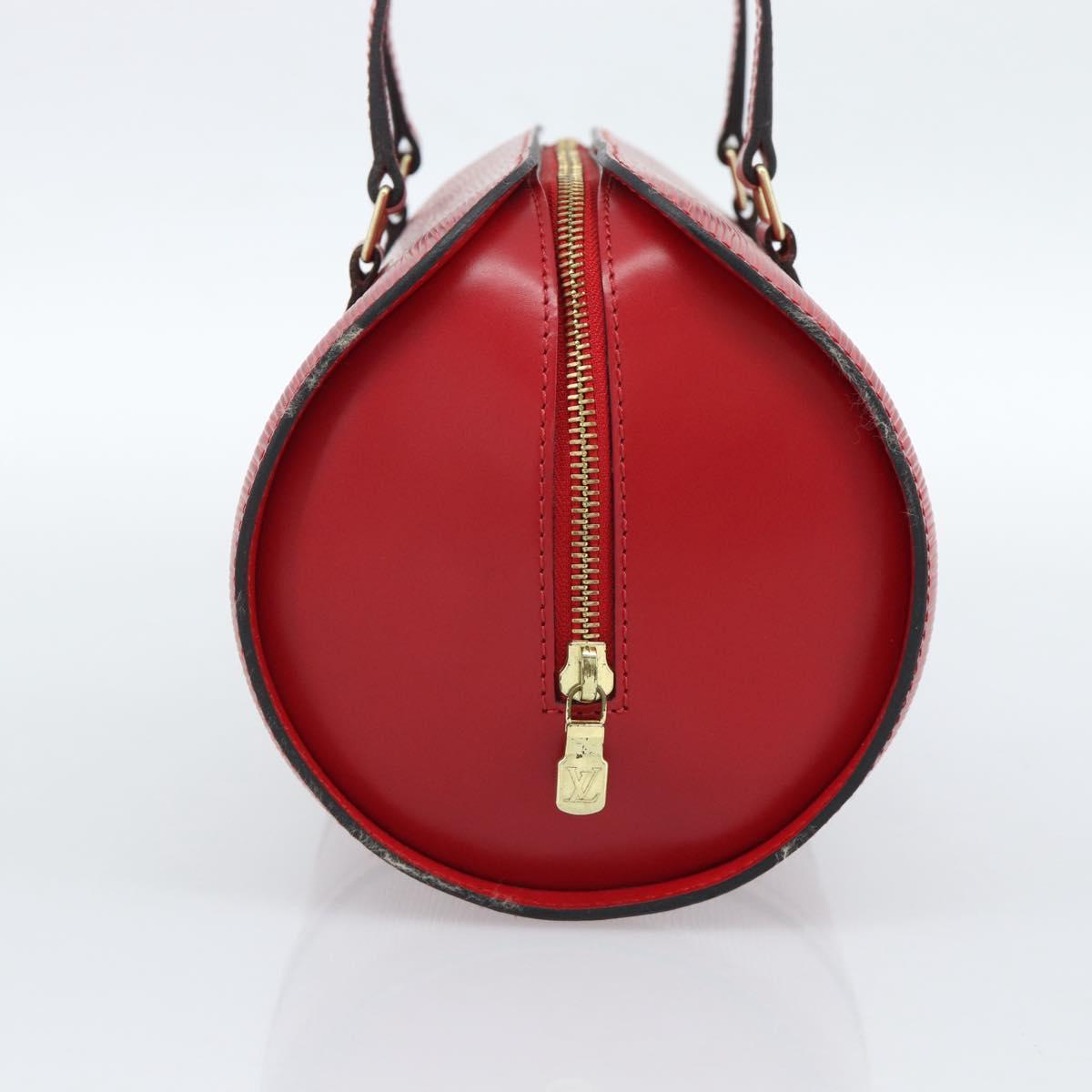 LOUIS VUITTON Epi Soufflot Hand Bag Red M52227 LV Auth 184223V