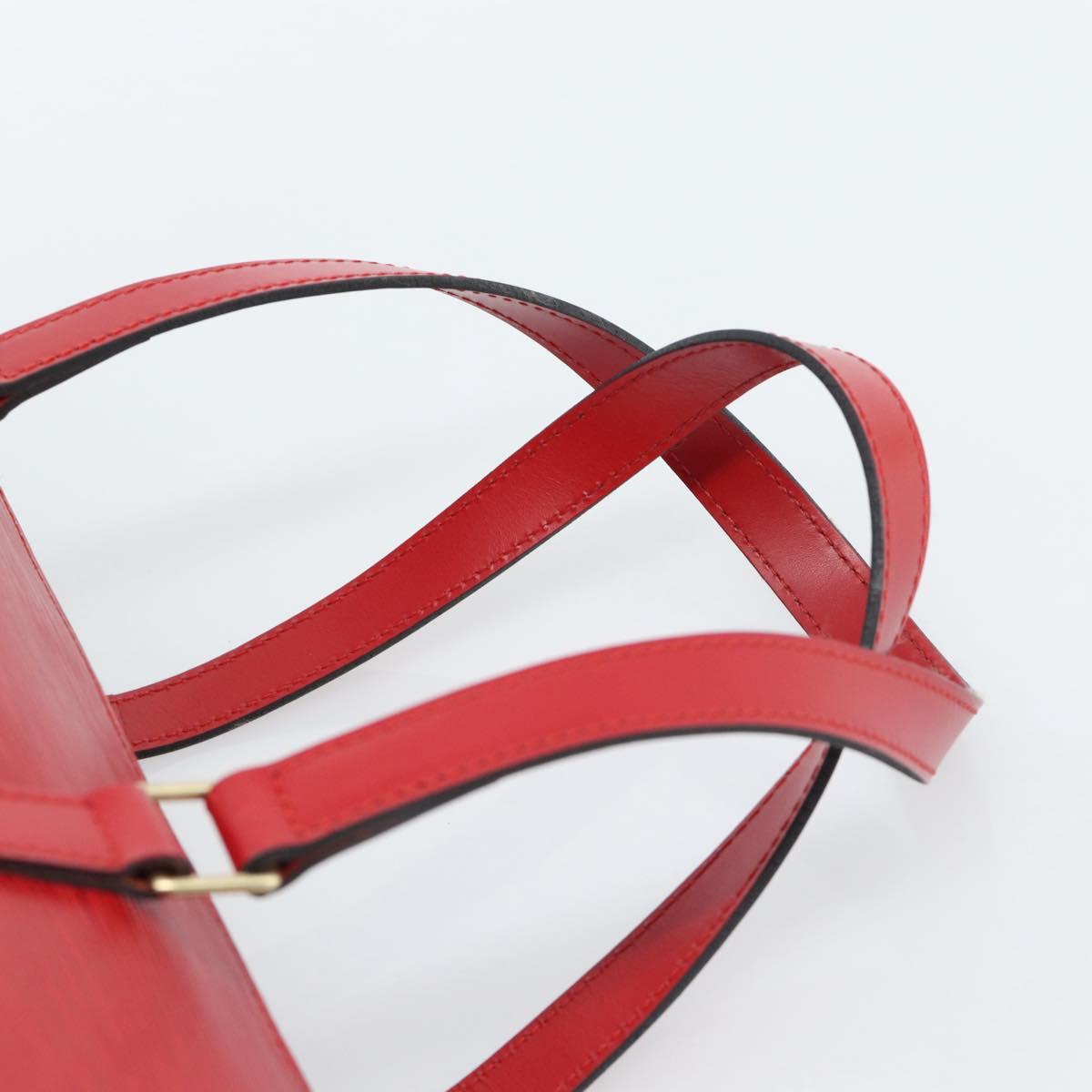 LOUIS VUITTON Epi Soufflot Hand Bag Red M52227 LV Auth 184223V