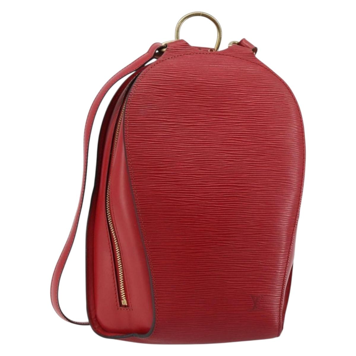 LOUIS VUITTON Epi Mabillon Backpack Castilian Red M52237 LV Auth 184225A
