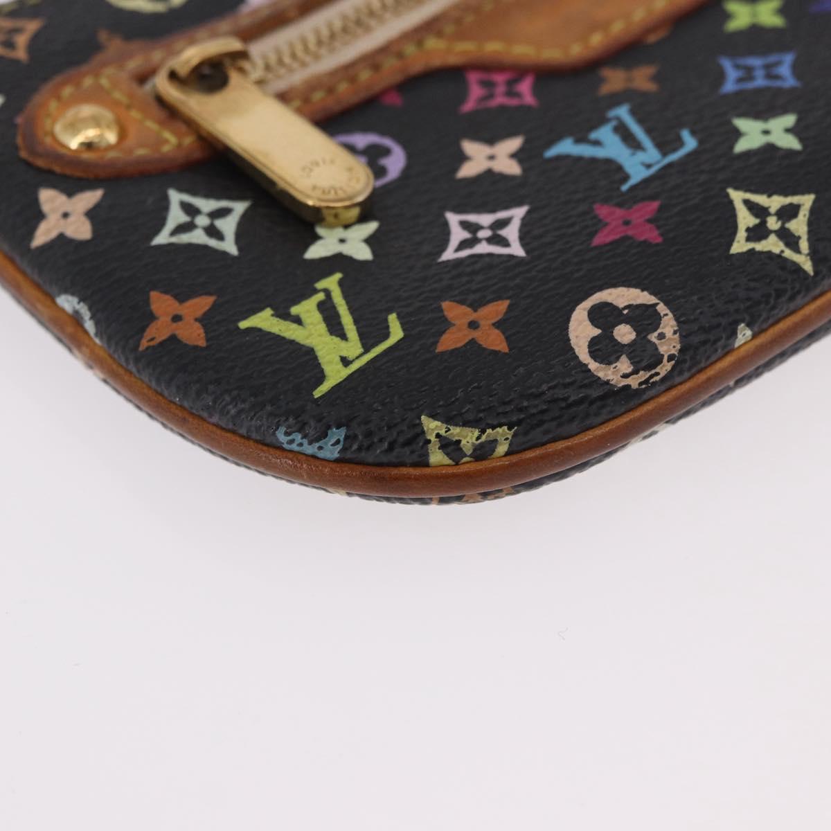 LOUIS VUITTON Monogram Multicolor Pochette MM Purse Black M60031 LV Auth 184231A
