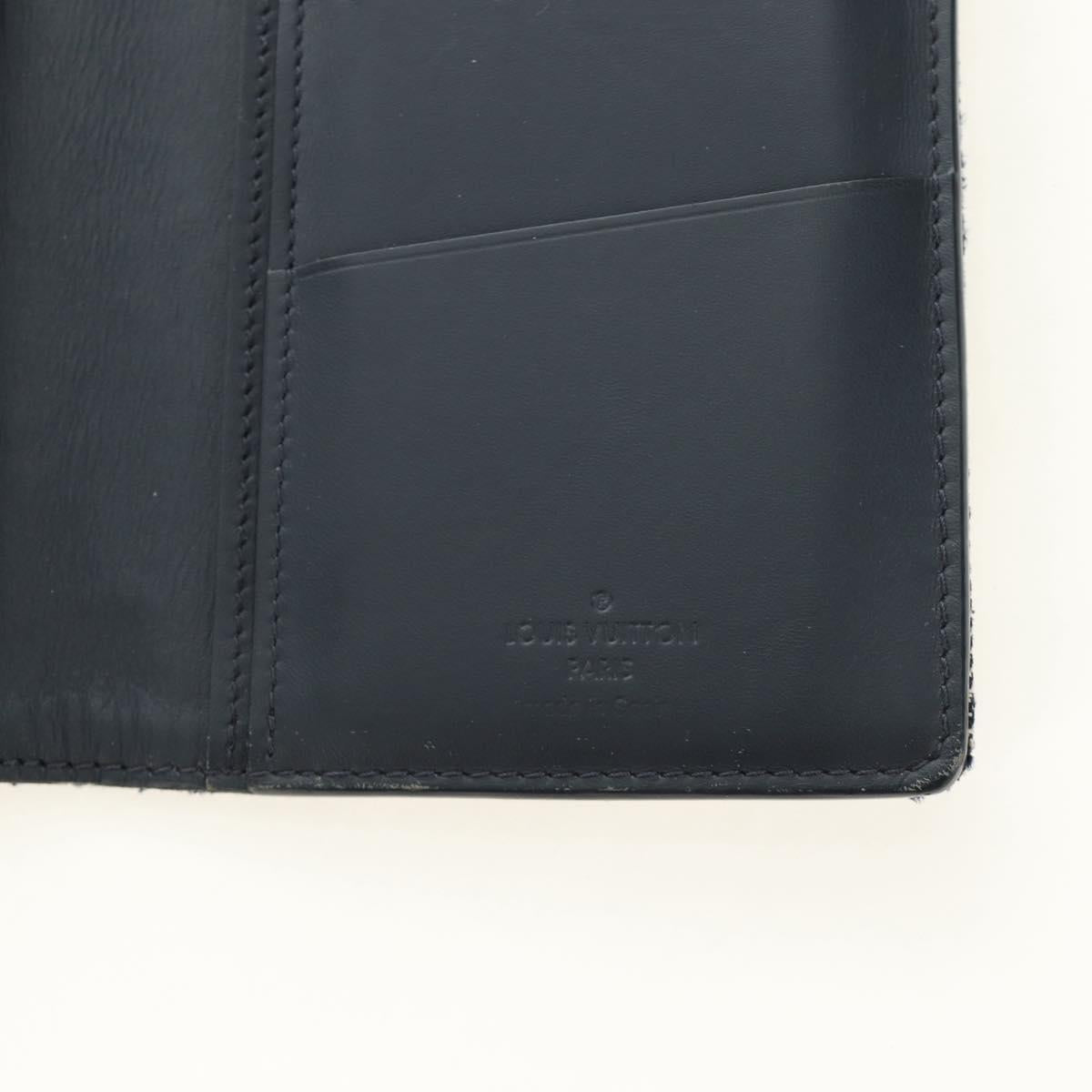 LOUIS VUITTON Tapestry Brazza Portefeuille NM Wallet Navy M80032 LV Auth 184232M