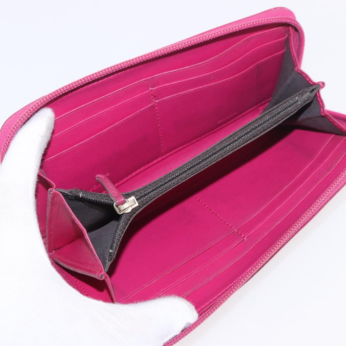 FENDI Zucca Canvas Long Wallet PVC Black Brown Auth 184235A
