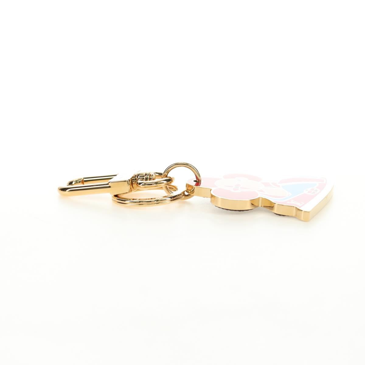 LOUIS VUITTON Porte Cles Charm Vivienne Charm metal Gold M69860 LV Auth 184242M