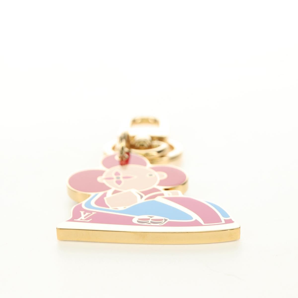 LOUIS VUITTON Porte Cles Charm Vivienne Charm metal Gold M69860 LV Auth 184242M