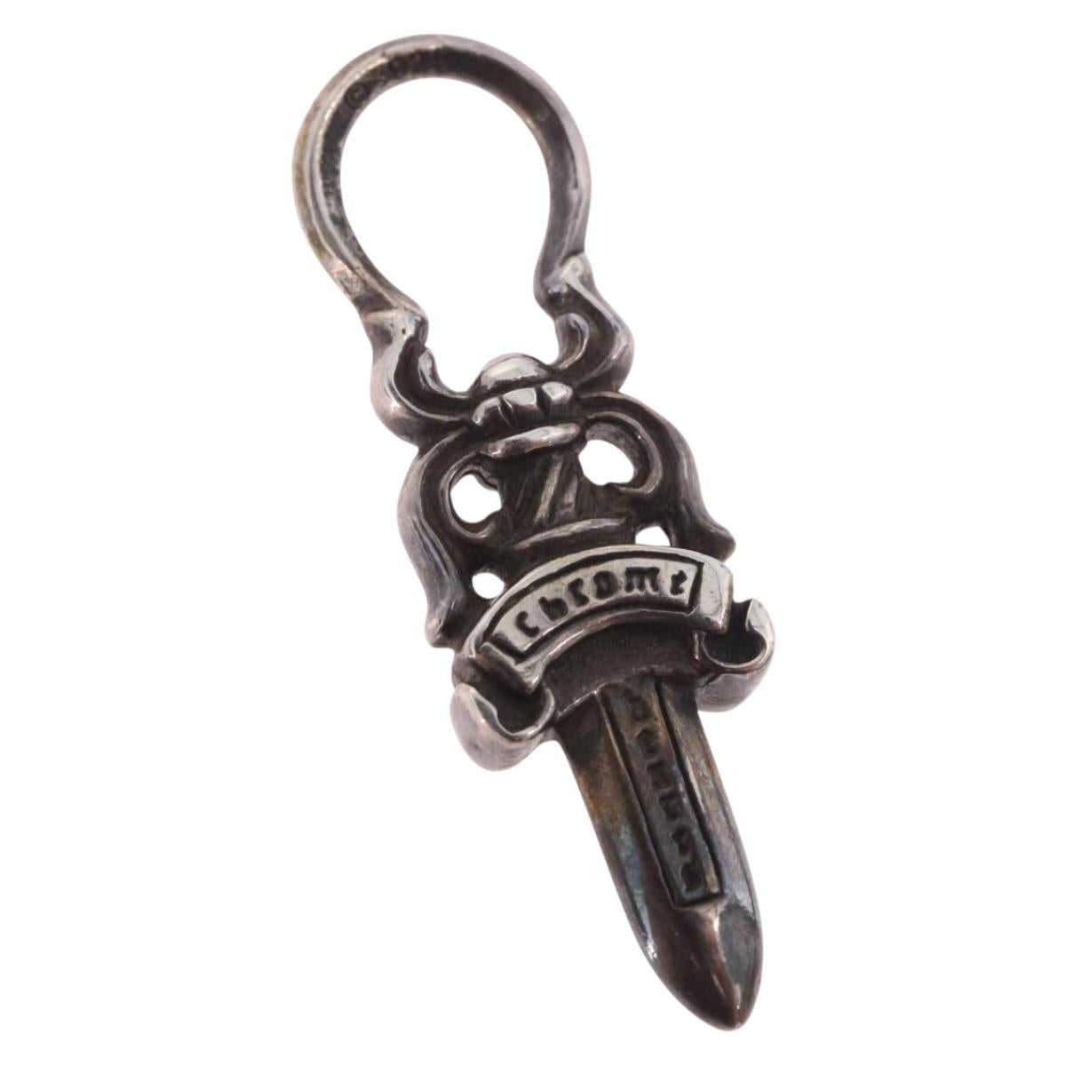 Chrome Hearts Dagger Charm Pendant Top Ag925 Silver Auth 184243M
