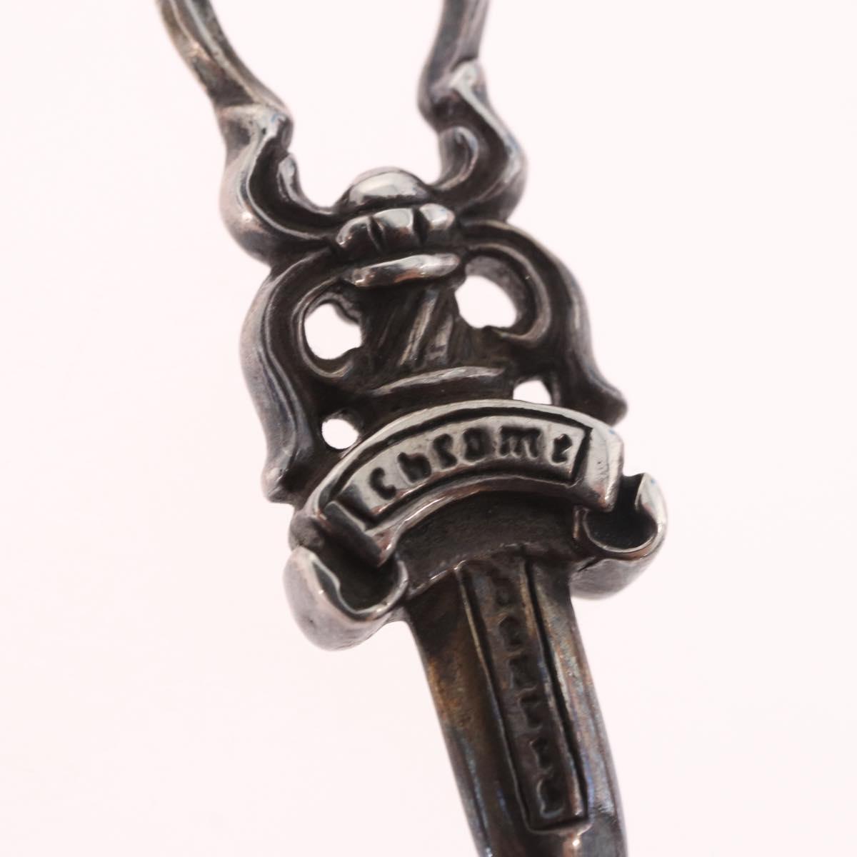 Chrome Hearts Dagger Charm Pendant Top Ag925 Silver Auth 184243M