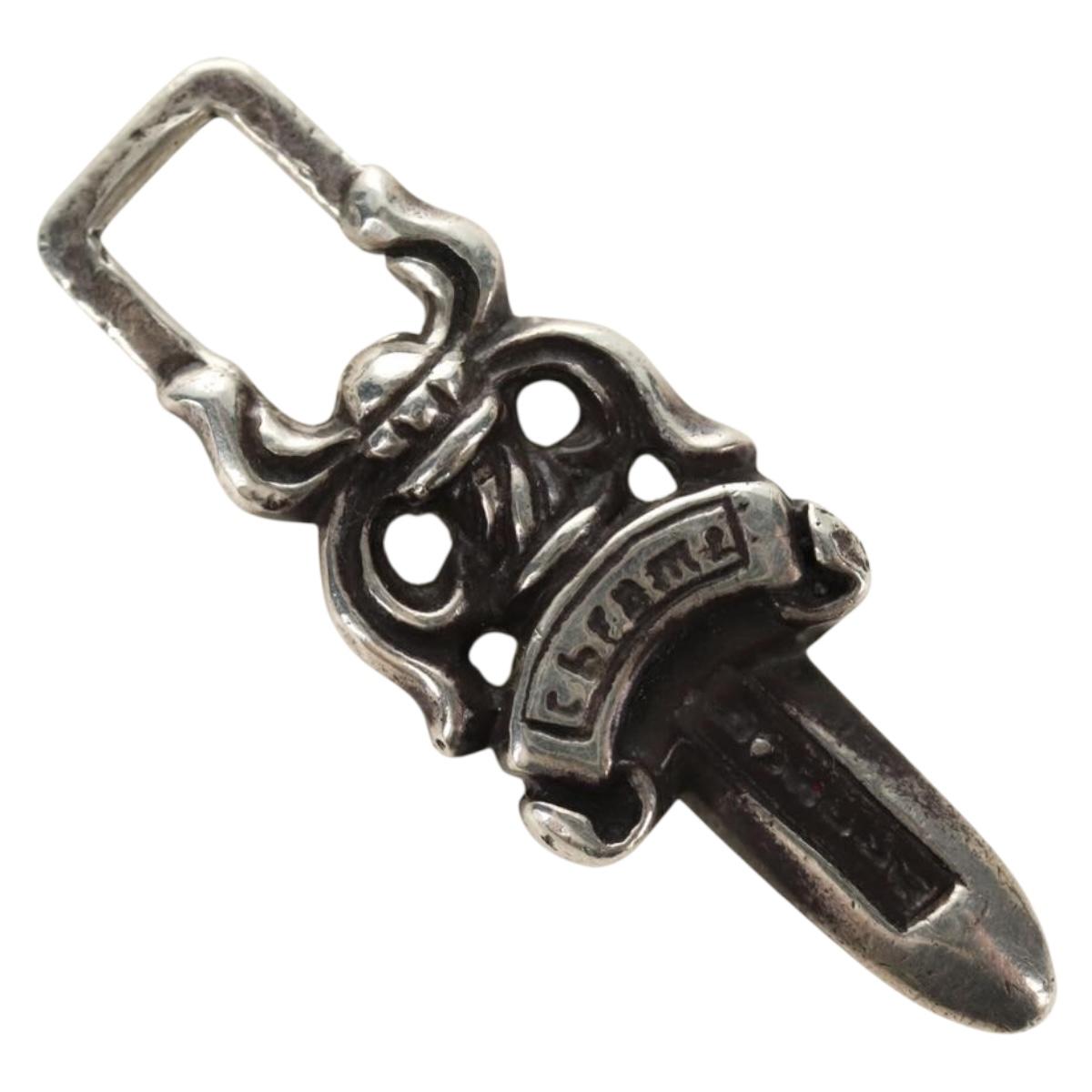 Chrome Hearts Dagger Charm Pendant Top Ag925 Silver Auth 184245M