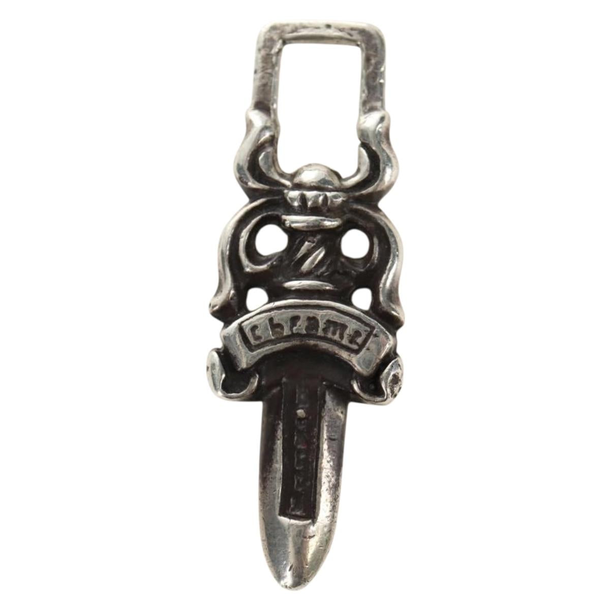 Chrome Hearts Dagger Charm Pendant Top Ag925 Silver Auth 184245M