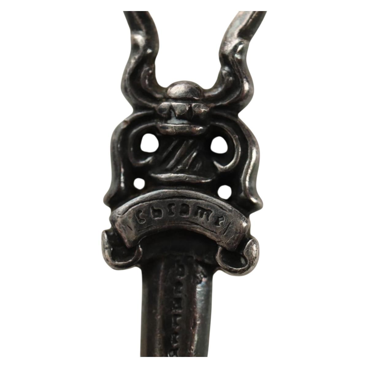 Chrome Hearts Dagger Charm Pendant Top Ag925 Silver Auth 184246M