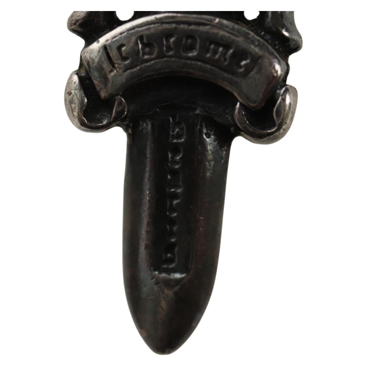 Chrome Hearts Dagger Charm Pendant Top Ag925 Silver Auth 184246M