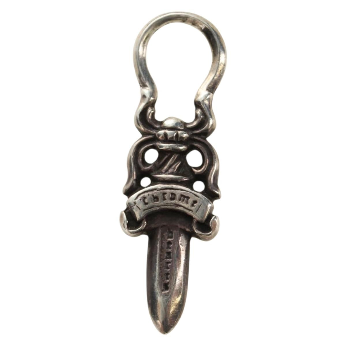 Chrome Hearts Dagger Charm Pendant Top Ag925 Silver Auth 184247M