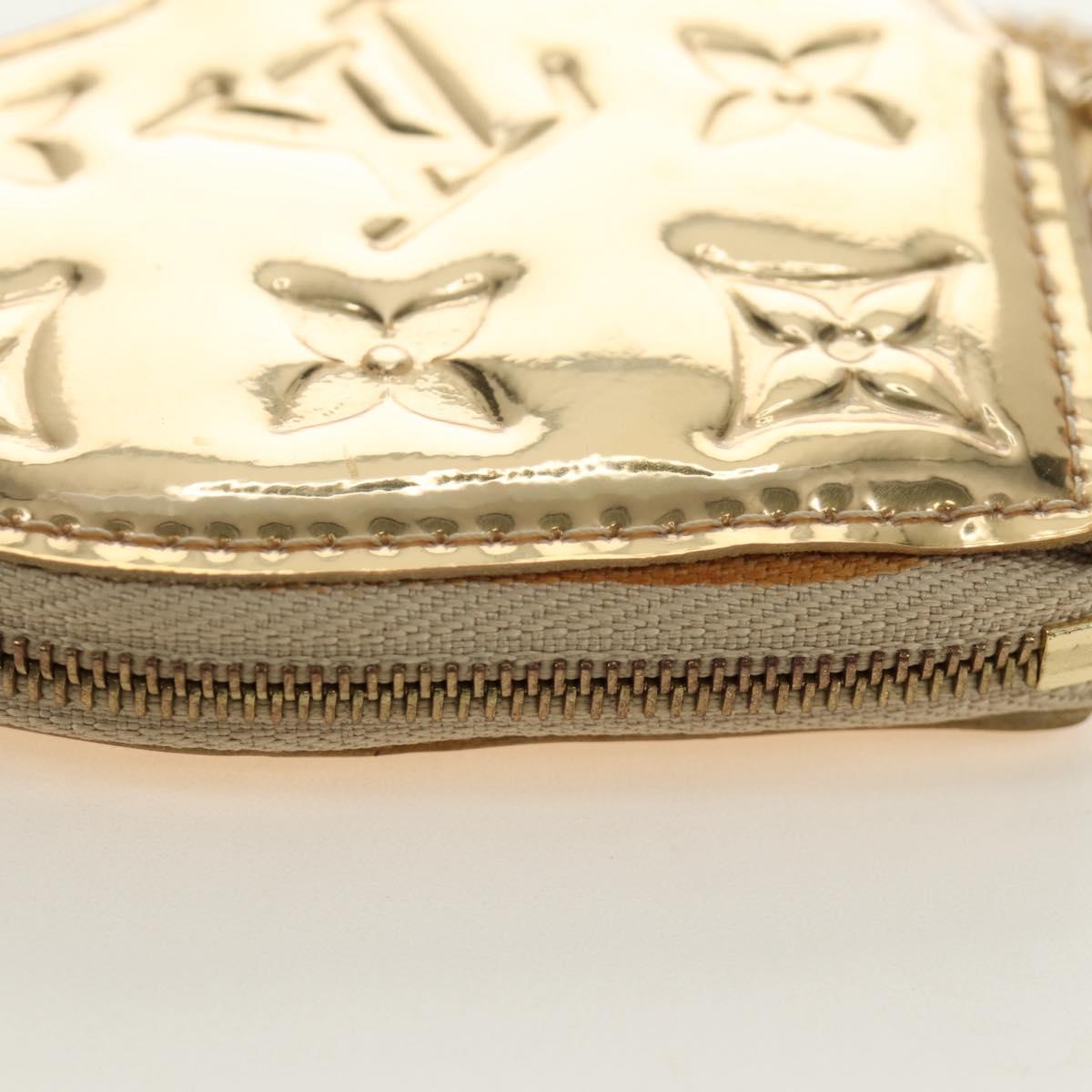 LOUIS VUITTON Miroir Porte Monnaie Coeur Coin Purse Gold M93567 LV Auth 184250M