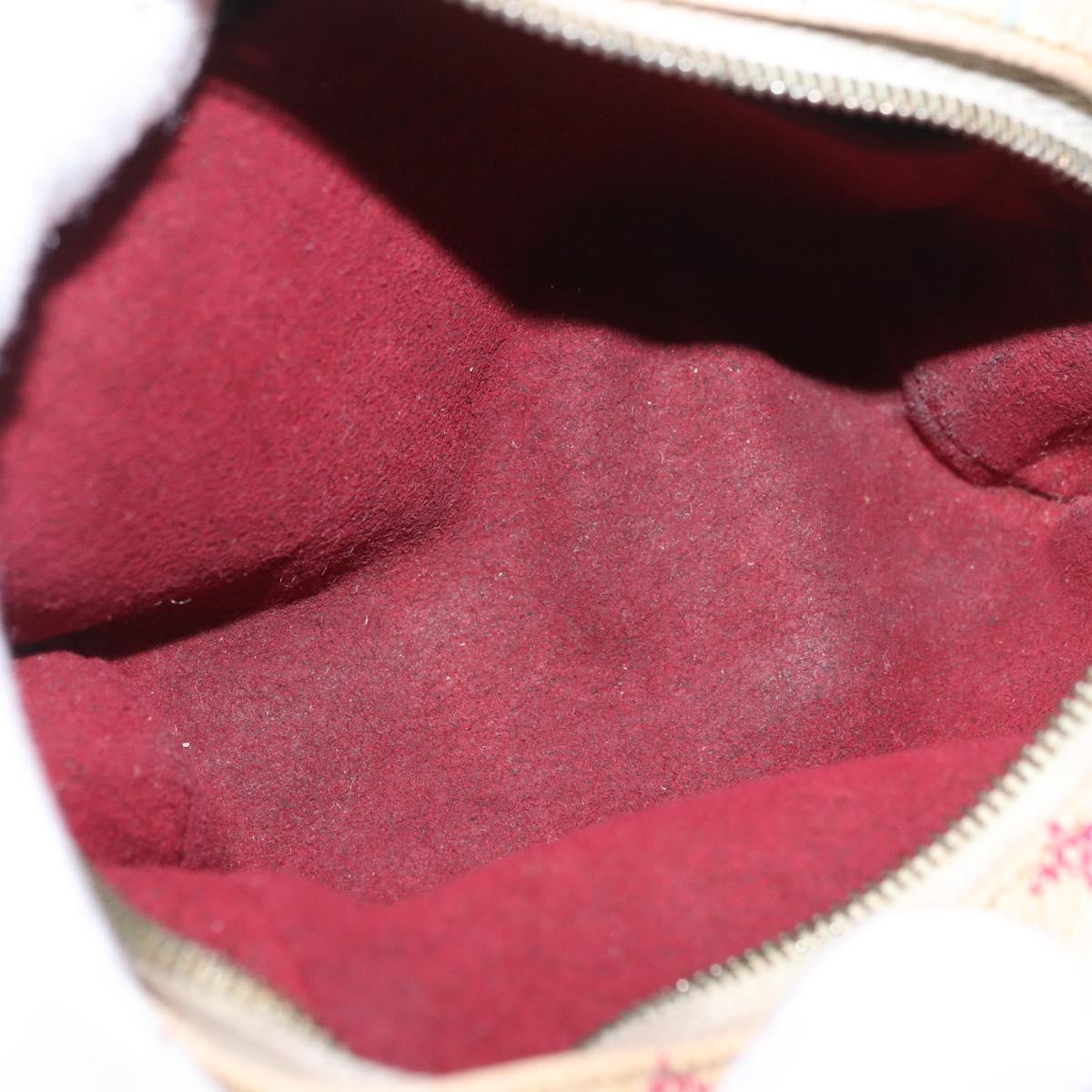 LOUIS VUITTON Monogram Multicolor Trousse Wapity Pouch White M58034 Auth 184255