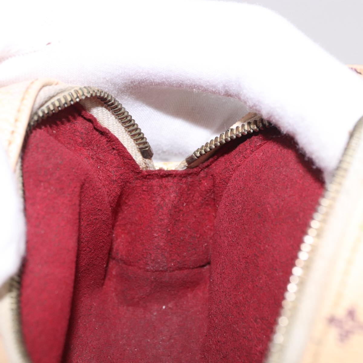 LOUIS VUITTON Monogram Multicolor Trousse Wapity Pouch White M58034 Auth 184255