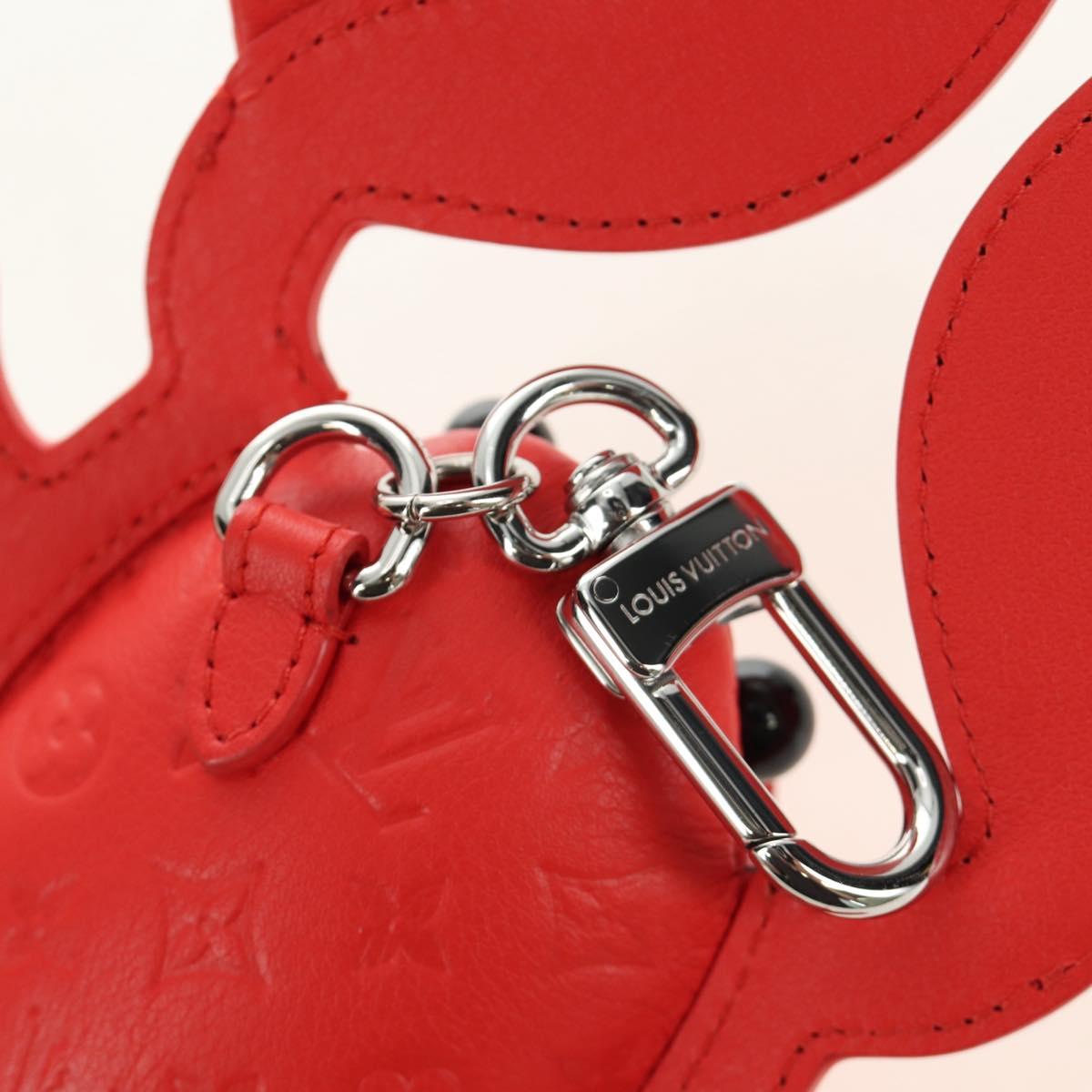 LOUIS VUITTON Monogram Lobster Bag Charm Bag Charm Red M03134 LV Auth 184260SM