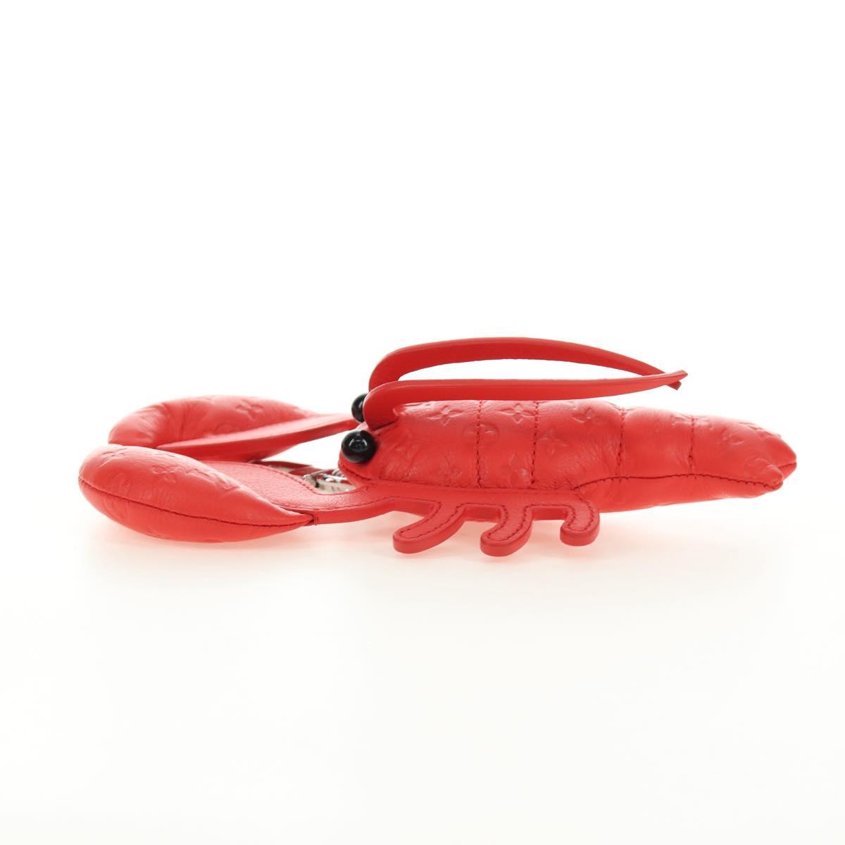 LOUIS VUITTON Monogram Lobster Bag Charm Bag Charm Red M03134 LV Auth 184260SM