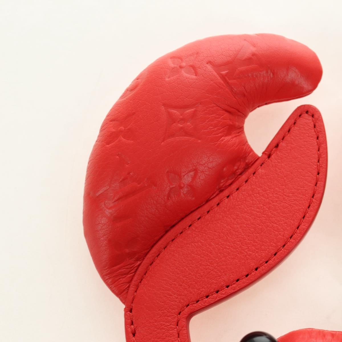 LOUIS VUITTON Monogram Lobster Bag Charm Bag Charm Red M03134 LV Auth 184260SM
