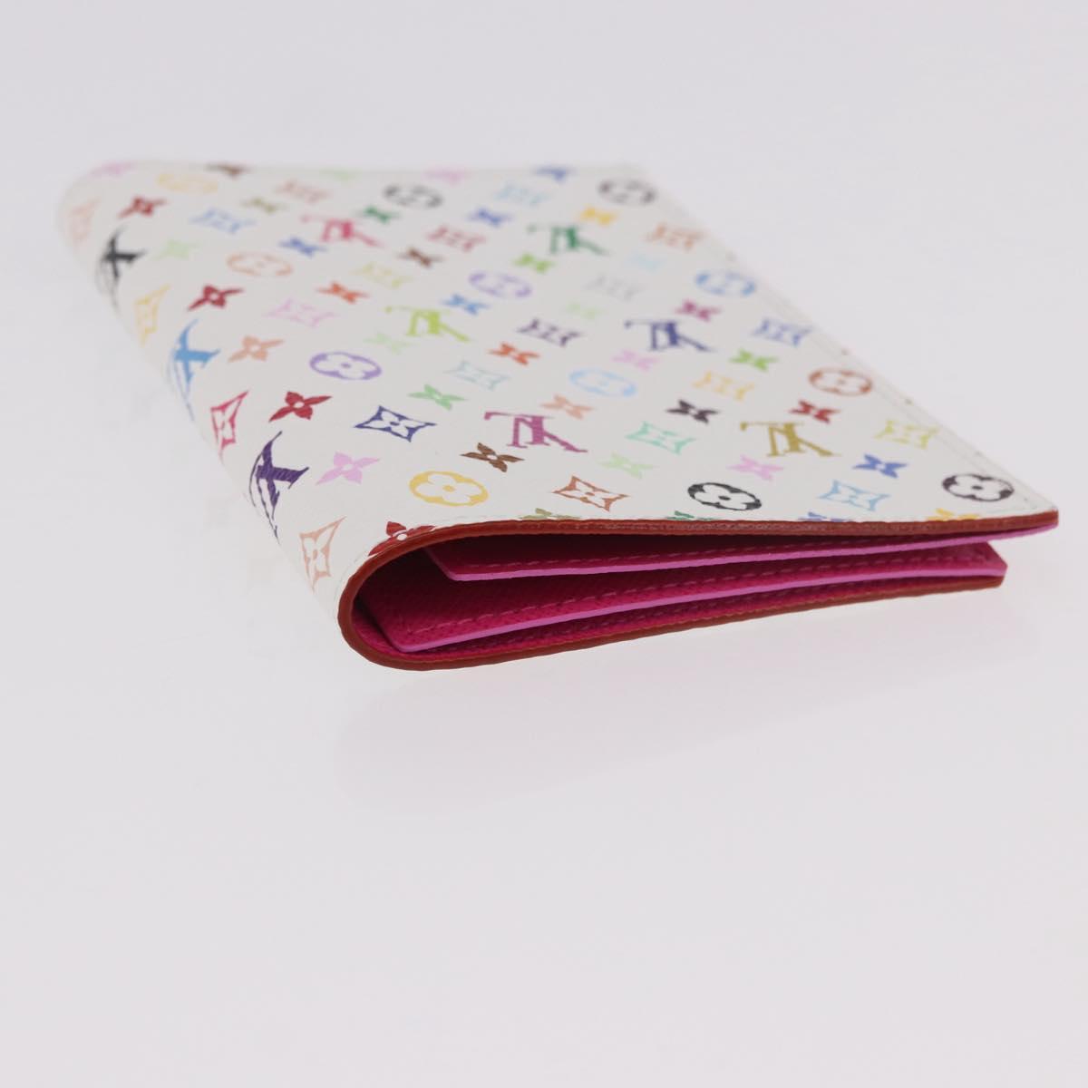LOUIS VUITTON Multicolor Couverture Passport Case White M14178 Auth 184263SAM