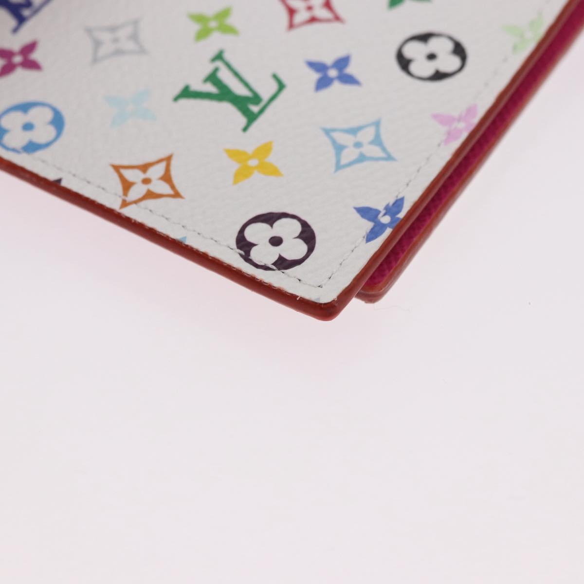LOUIS VUITTON Multicolor Couverture Passport Case White M14178 Auth 184263SAM