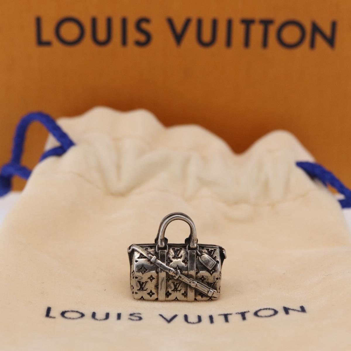 LOUIS VUITTON Keepall Collier LV Keepall Necklace metal M00914 LV Auth 184266
