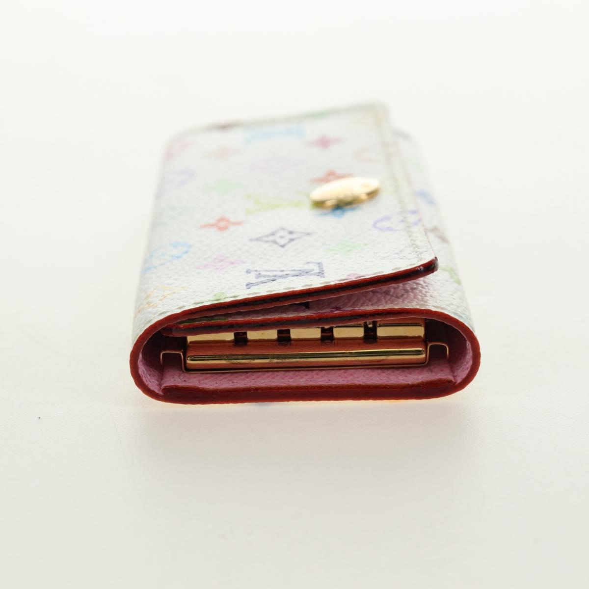 LOUIS VUITTON Monogram Multicolor Multicles 4 Key Case White M93731 Auth 184273M