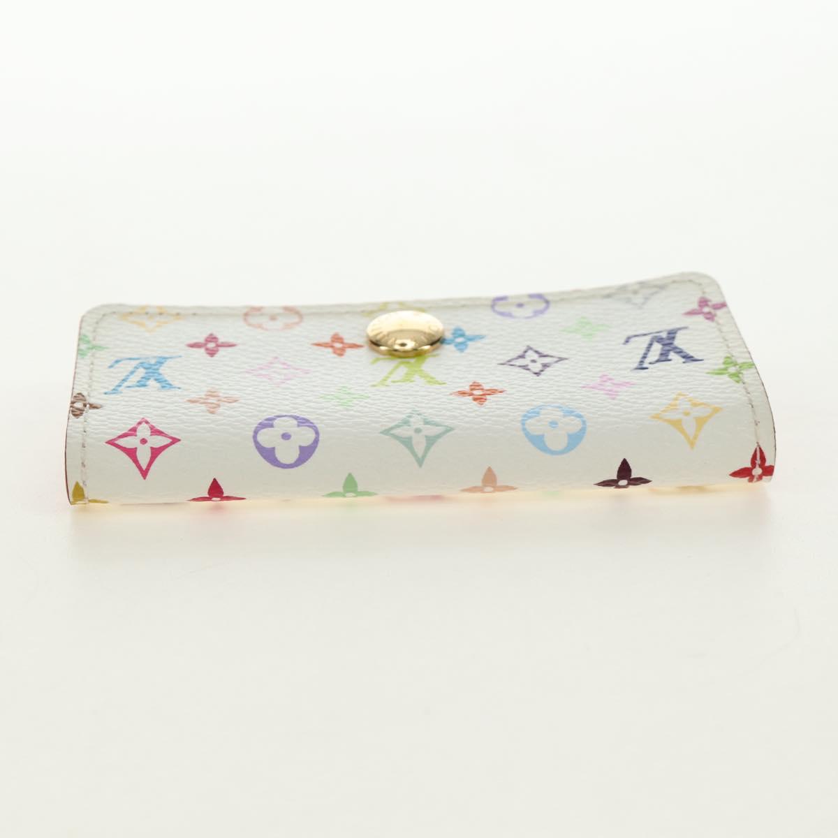 LOUIS VUITTON Monogram Multicolor Multicles 4 Key Case White M93731 Auth 184273M