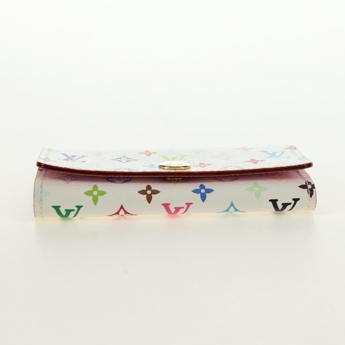 LOUIS VUITTON Monogram Multicolor Multicles 4 Key Case White M93731 Auth 184273M