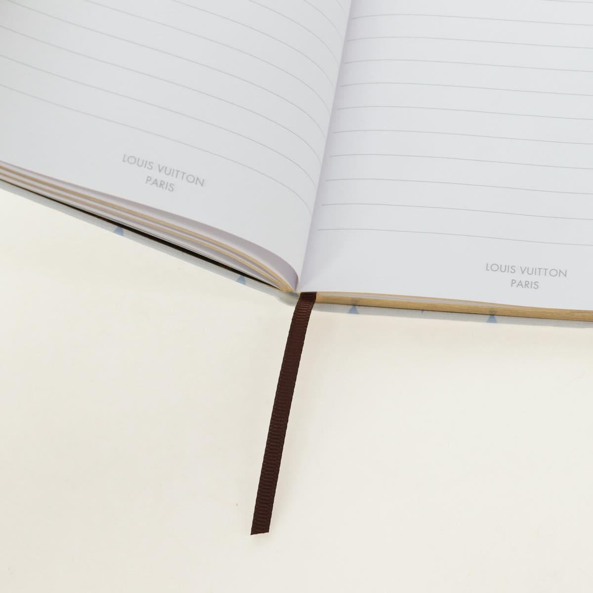 LOUIS VUITTON Monogram Notebook MM Jane Note Light Blue GI1119 Auth 184277M