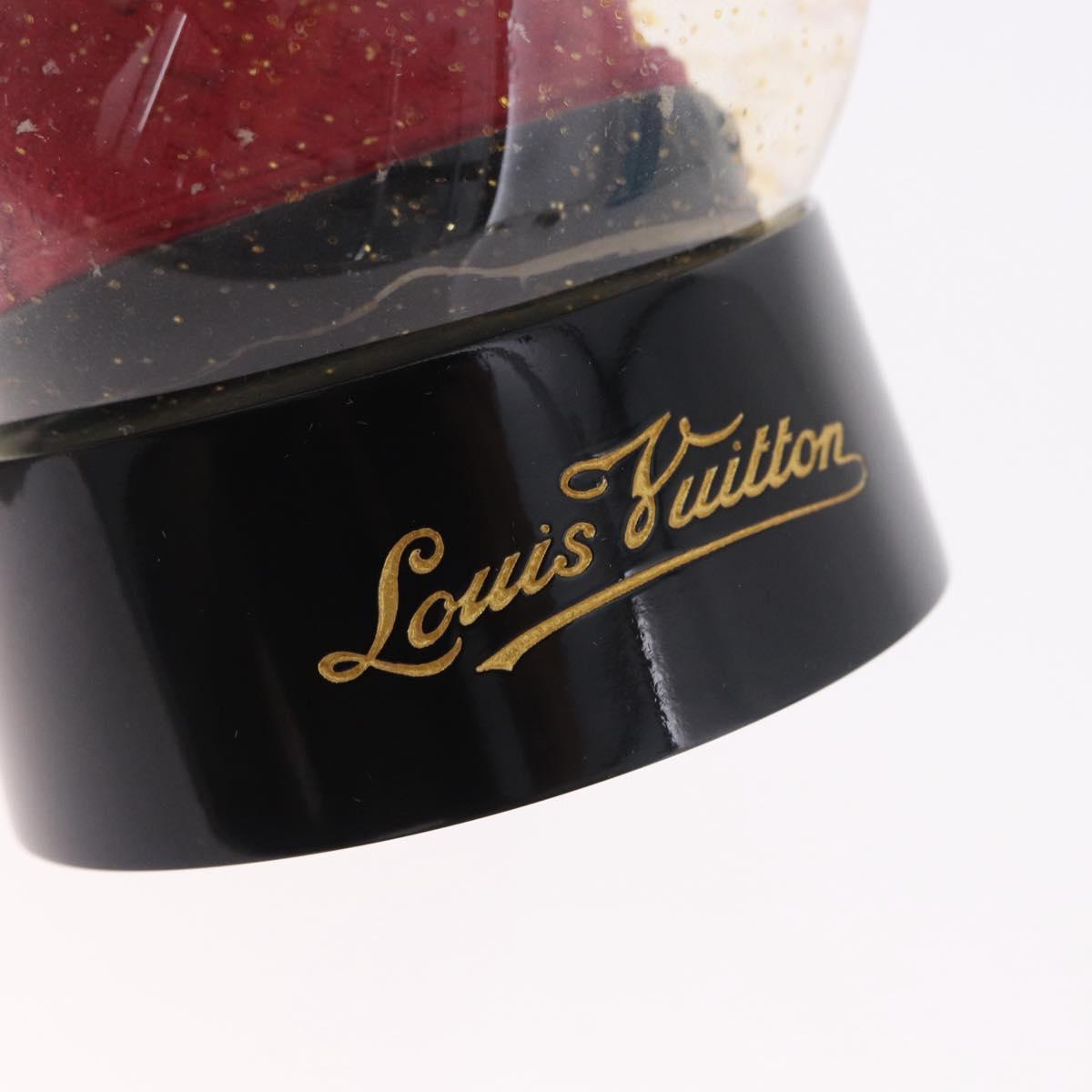 LOUIS VUITTON Alma Snow Globe Glass Red LV Auth 184282A