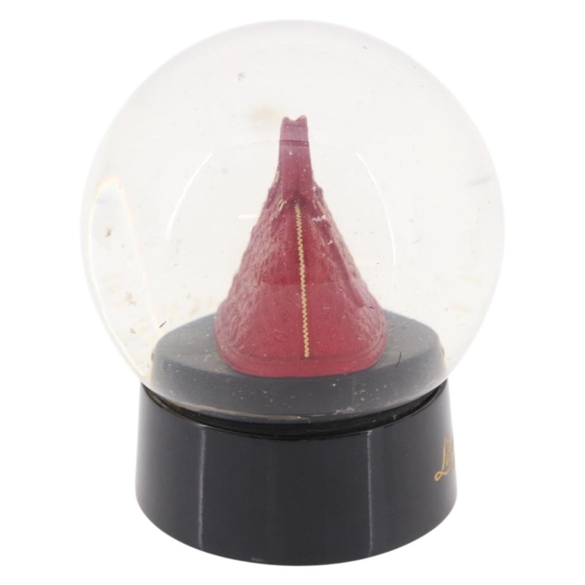 LOUIS VUITTON Alma Snow Globe Glass Red LV Auth 184282A