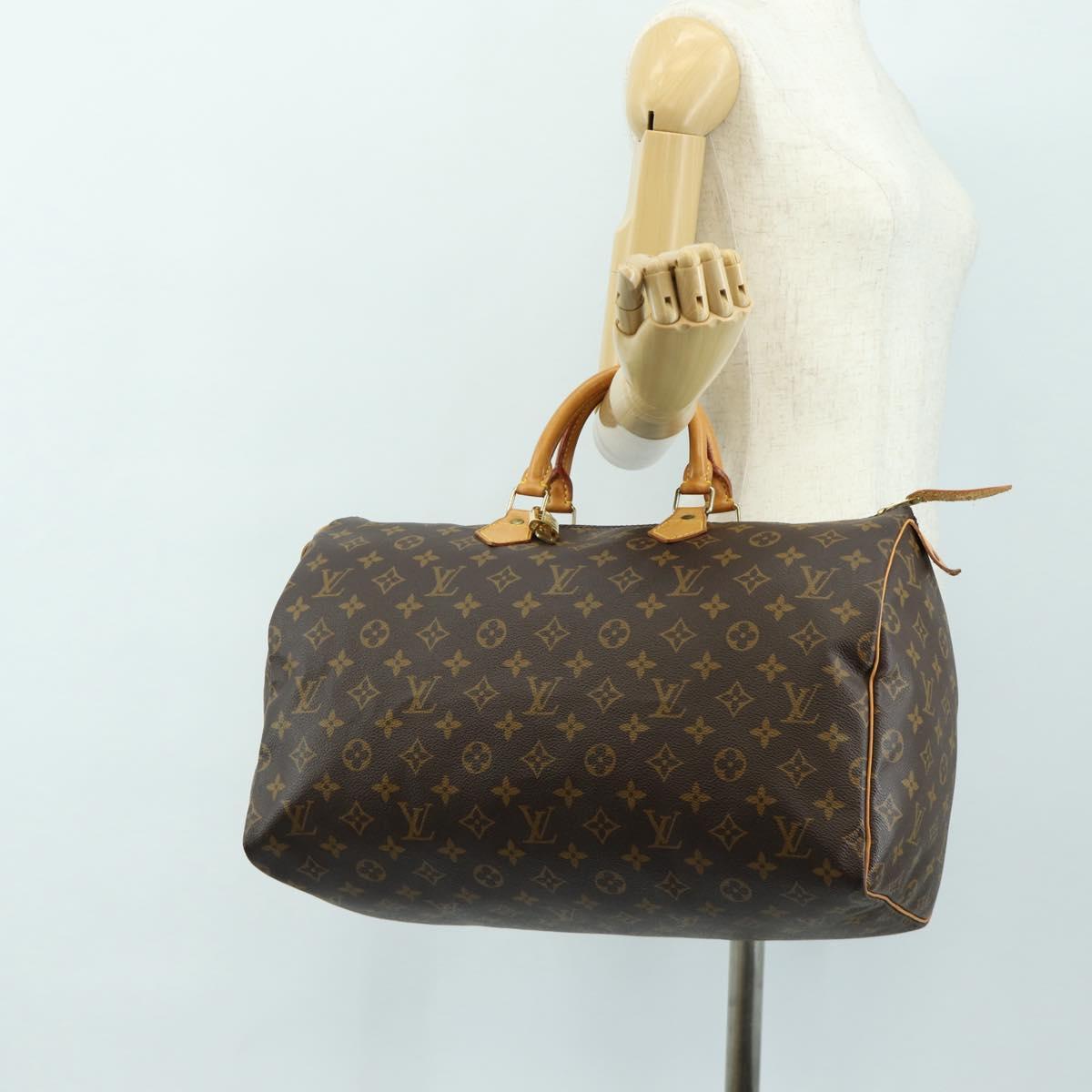 LOUIS VUITTON Monogram Speedy 40 Hand Bag M41522 LV Auth 184288V
