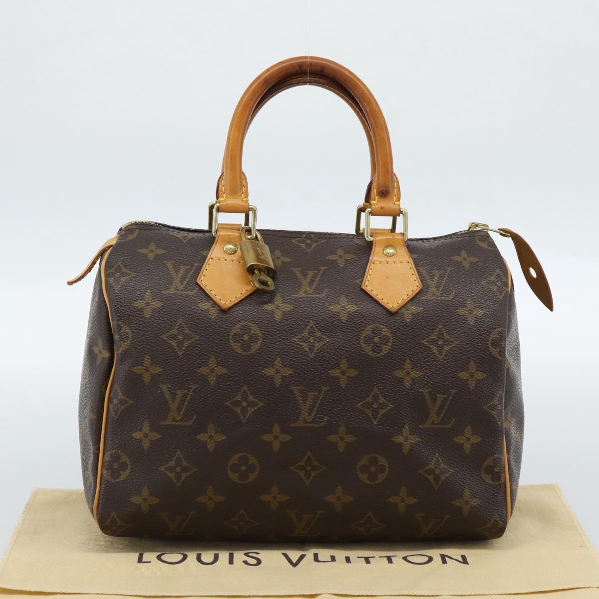 LOUIS VUITTON Monogram Speedy 25 Hand Bag M41528 LV Auth 184291V