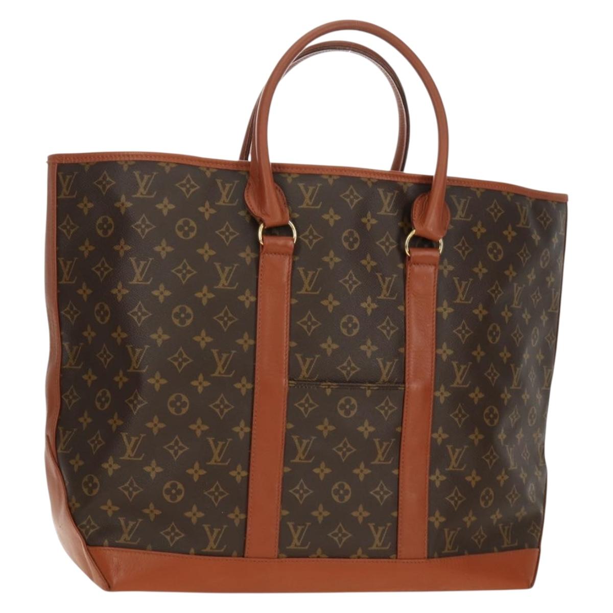 LOUIS VUITTON Monogram Sac Weekend GM Tote Bag M42420 LV Auth 184299V